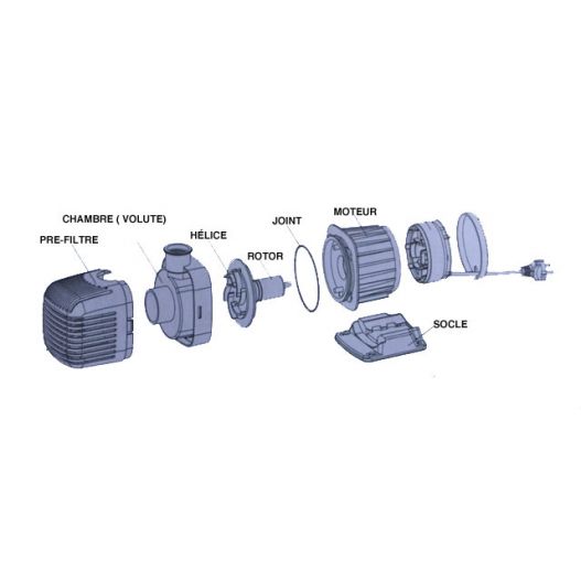 Schema Pompe de bassin 5000 L/H TRS