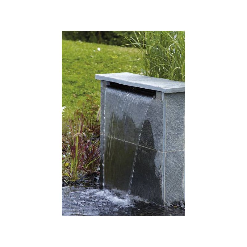 Exemple 2 Lame d'eau en acier inox Waterfall 60 cm OASE