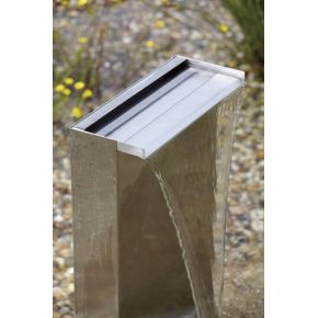 Exemple 1 Kit Pied Lame d'eau Waterfall Set 30 cm inox OASE