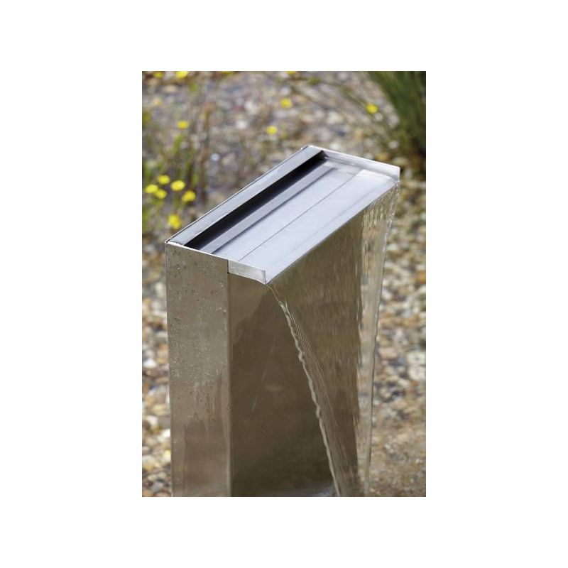 Exemple 1 Kit Pied Lame d'eau Waterfall Set 30 cm inox OASE