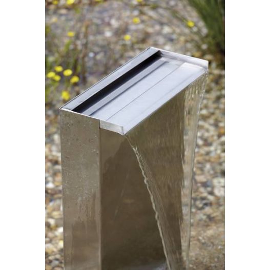 Exemple 1 Kit Pied Lame d'eau Waterfall Set 30 cm inox OASE