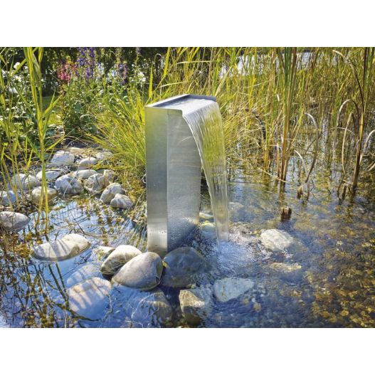 Exemple 3 Kit Pied Lame d'eau Waterfall Set 30 cm inox OASE