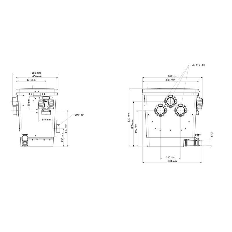 Schema ProfiClear Premium Compact EGC Gravitaire OASE