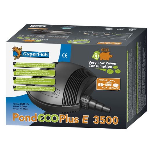 Boite Pompe de bassin PondEco Plus E3500 Superfish