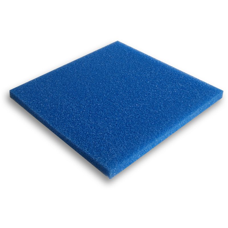 Mousse filtrante bleue 100x100x2cm Grossière