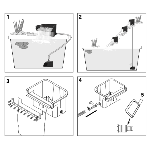 Filtre lame d'eau - Lame d'eau et cascade