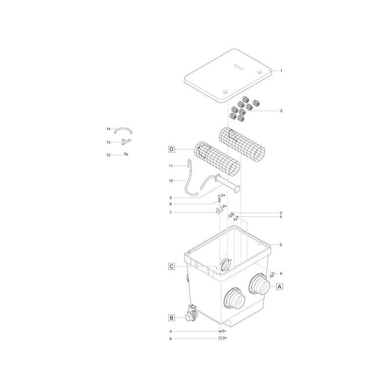 Schema 2 ProfiClear Premium Module Moving Bed Oase