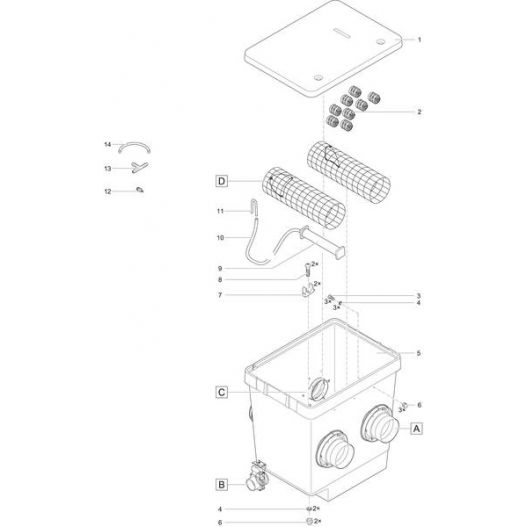 Schema 2 ProfiClear Premium Module Moving Bed Oase