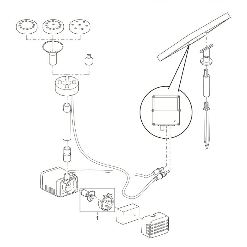 Schema Pontec PondoSolar 250 Control