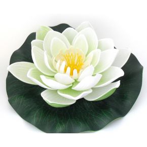 Fleur flottante artificielle blanche Ø13cm
