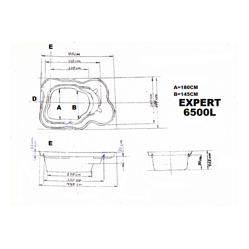 Bassin de jardin Préformé Expert 6500L