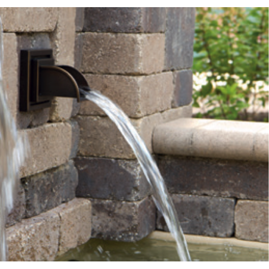 Photo Déversoir fontaine Ellipse cuivre