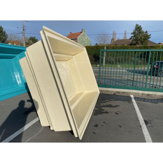 Bassin Rectangulaire 340 x 215 x 90 cm 5000L Beige