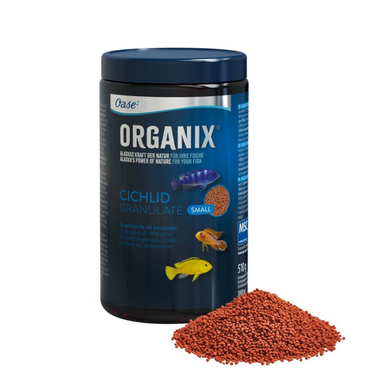 oase organix cichlid granulate small 510g