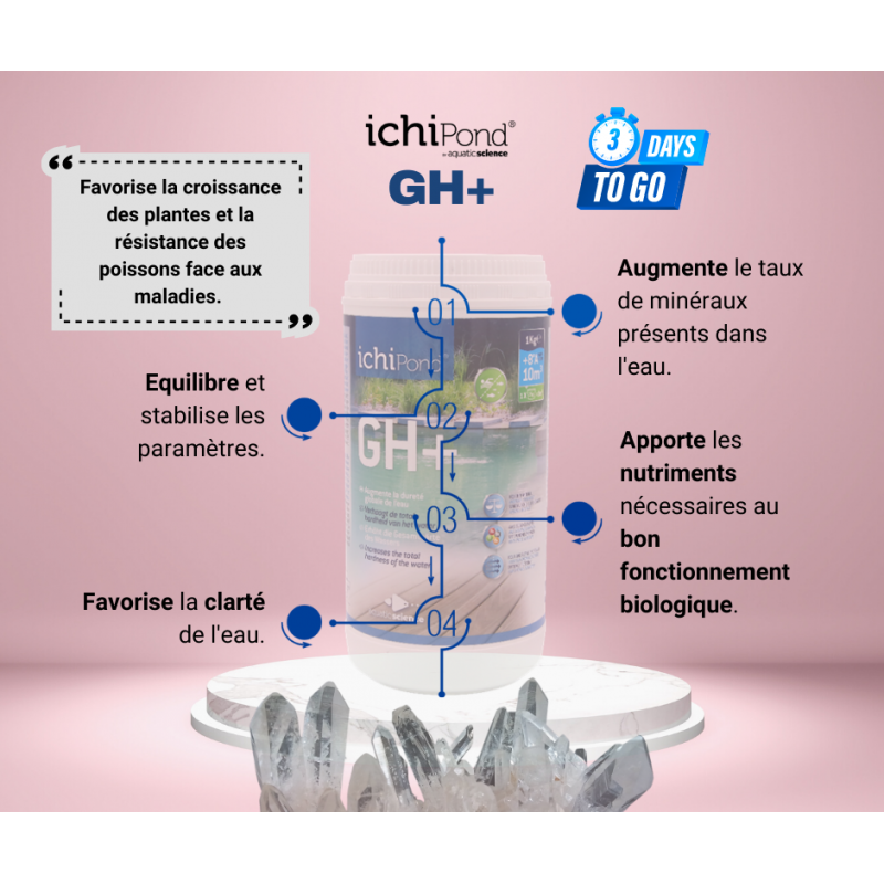 Affiche 1 GH + quatic science 1KG (10m3)