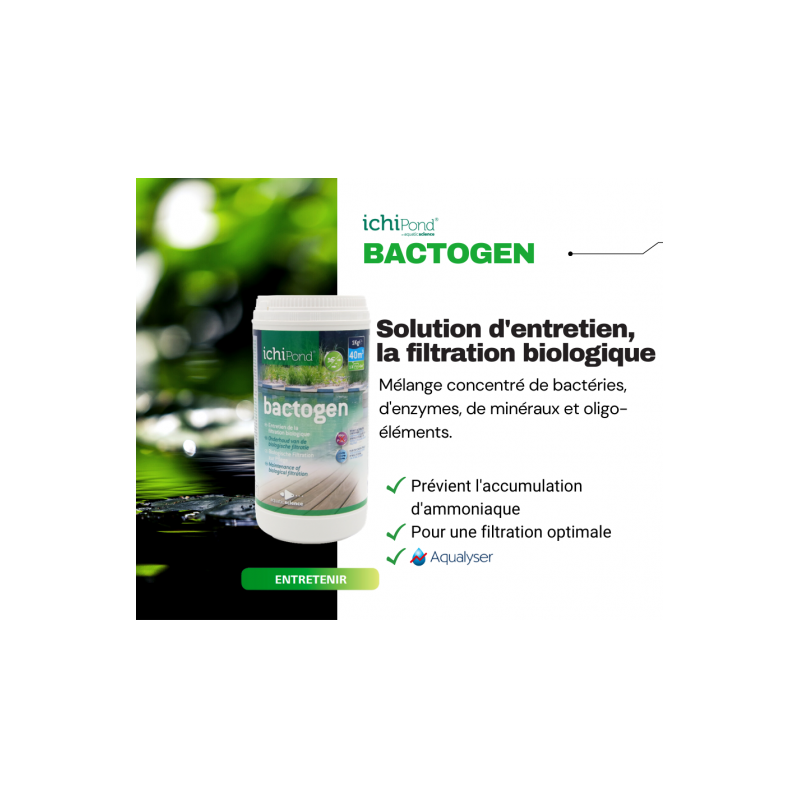 Affiche 2 Bactogen 500000 (500m³) Aquatic science
