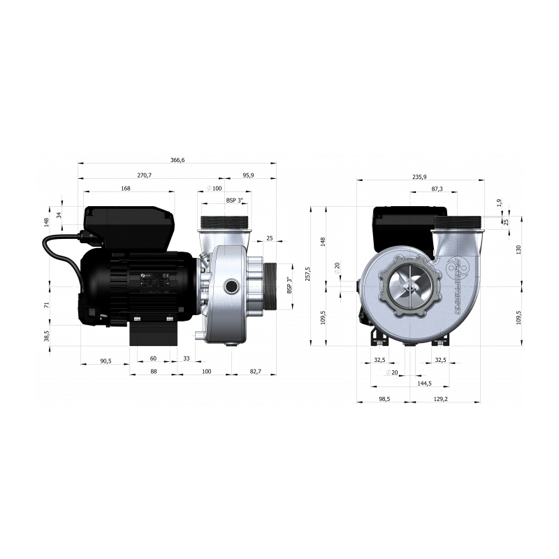 Schema Pompe FlowFriend Standard (0-70m3)