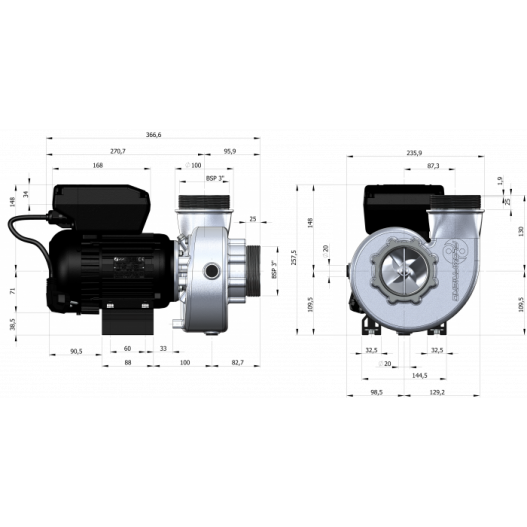 Schema Pompe FlowFriend Standard (0-70m3)