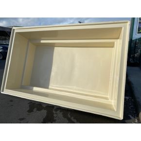 Photo 1 Mini Piscine Rectangulaire 340 x 215 x 90 cm 5000L Beige
