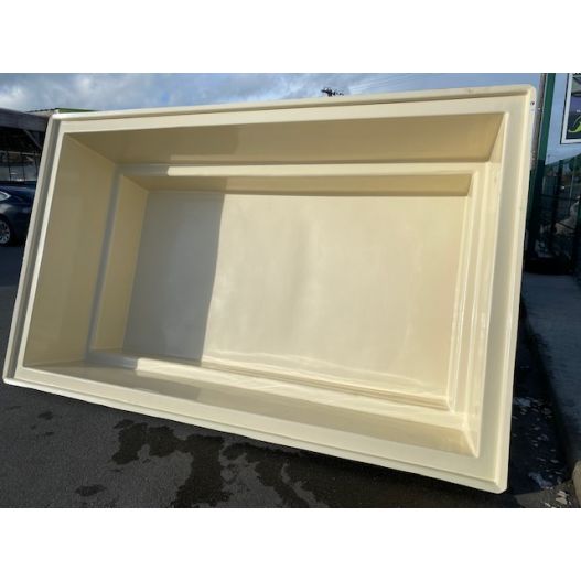 Photo 1 Mini Piscine Rectangulaire 340 x 215 x 90 cm 5000L Beige