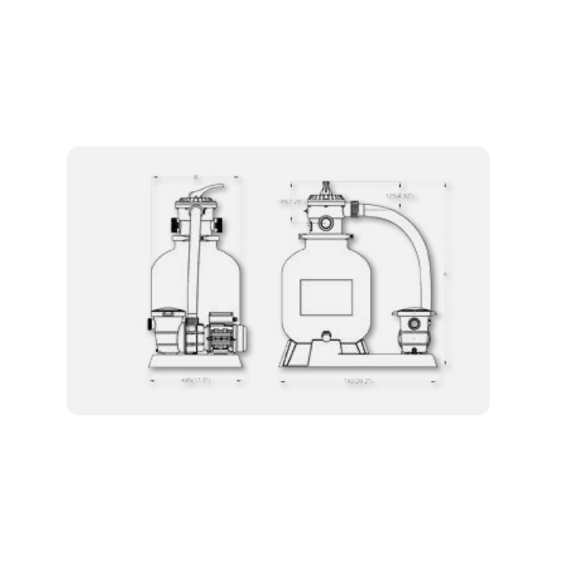 Platine de Filtration mini piscine 400