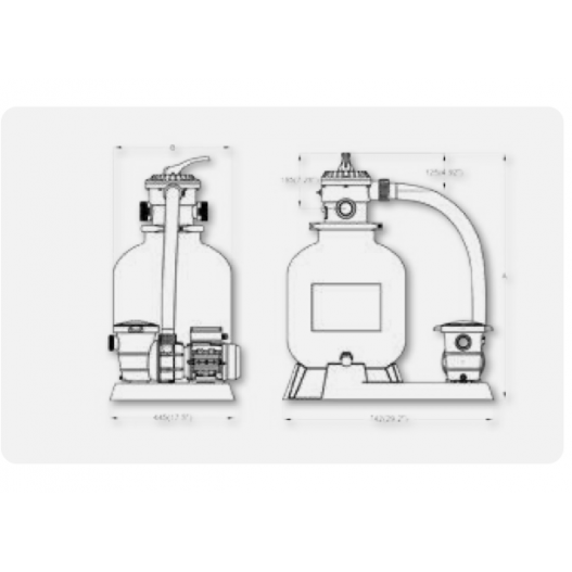 Platine de Filtration mini piscine 400