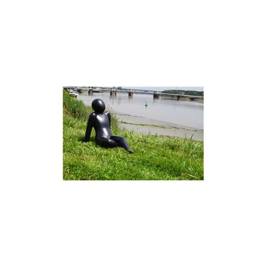 Photo 1 Deco femme assise noir
