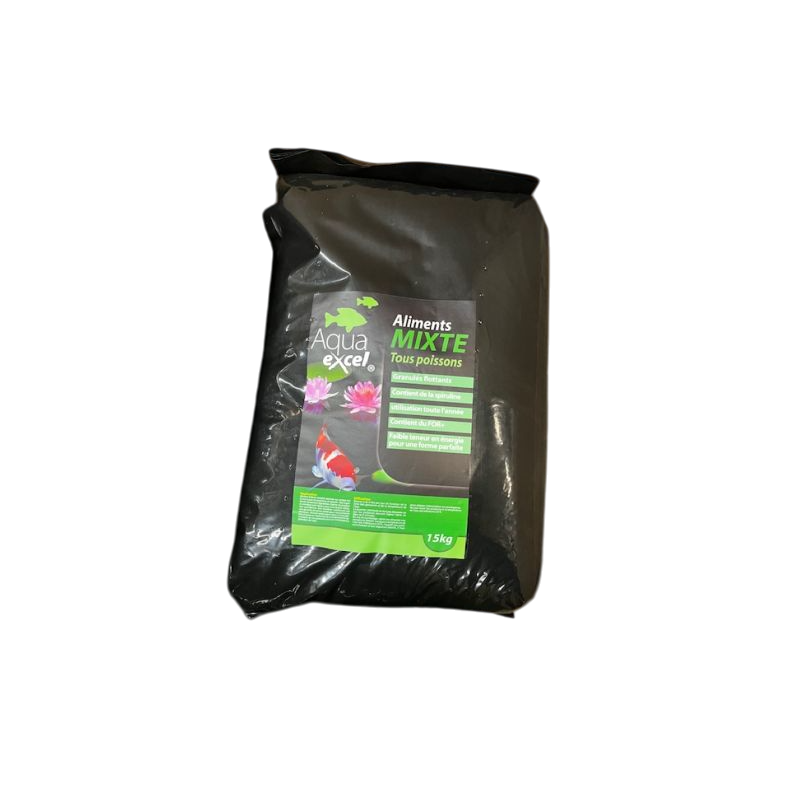 Nourriture poisson Eco Recharge Aqua Excel Mixte 15kg