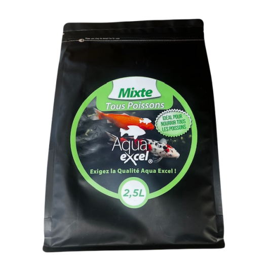 Nourriture poisson Aqua Excel Mixte 2,5L