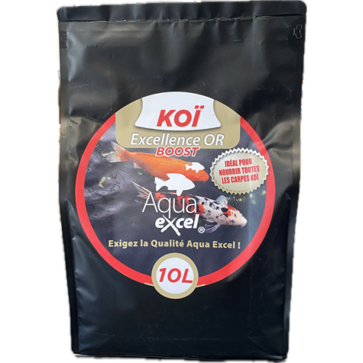 Nourriture Carpe Koi Excellence OR Boost  10L Aqua Excel