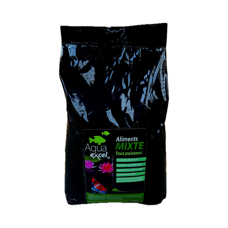 Nourriture poisson Eco Recharge Aqua Excel Mixte 15kg