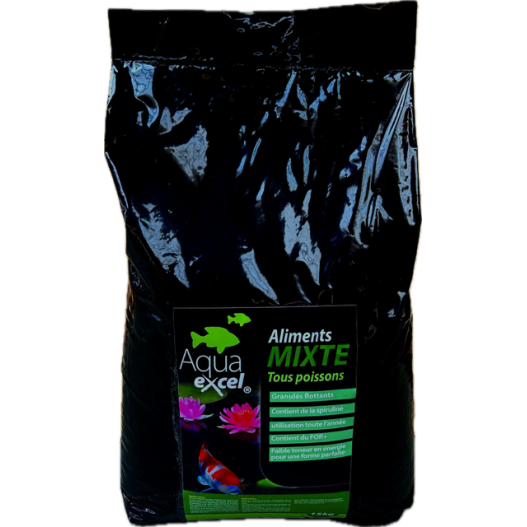 Nourriture poisson Eco Recharge Aqua Excel Mixte 15kg