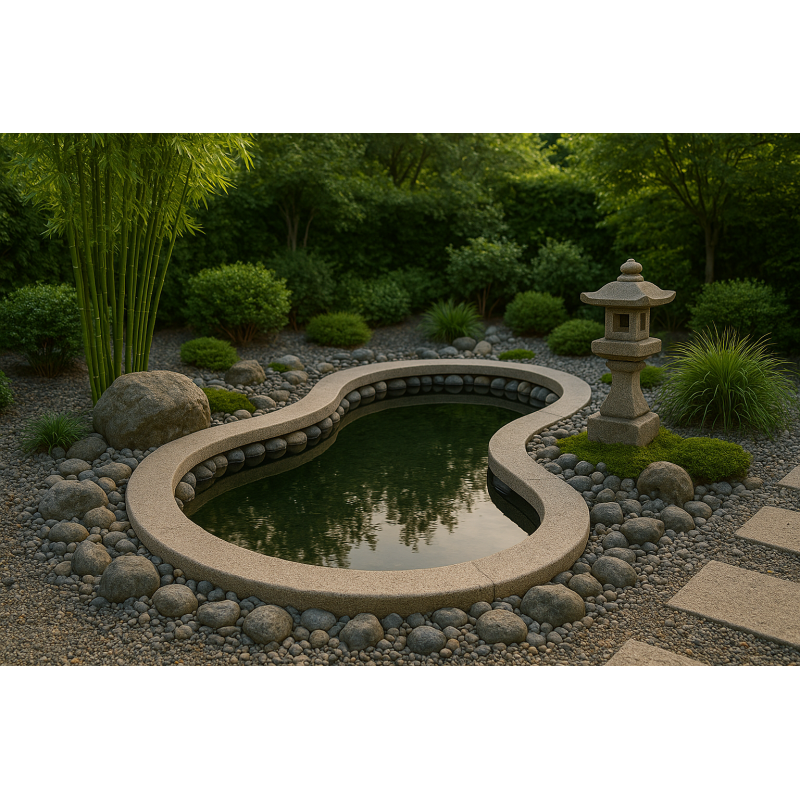 Inspiration d'installation de bassin de jardin Préformé OASE PE 1000L