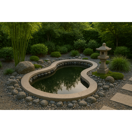 Inspiration d'installation de bassin de jardin Préformé OASE PE 1000L