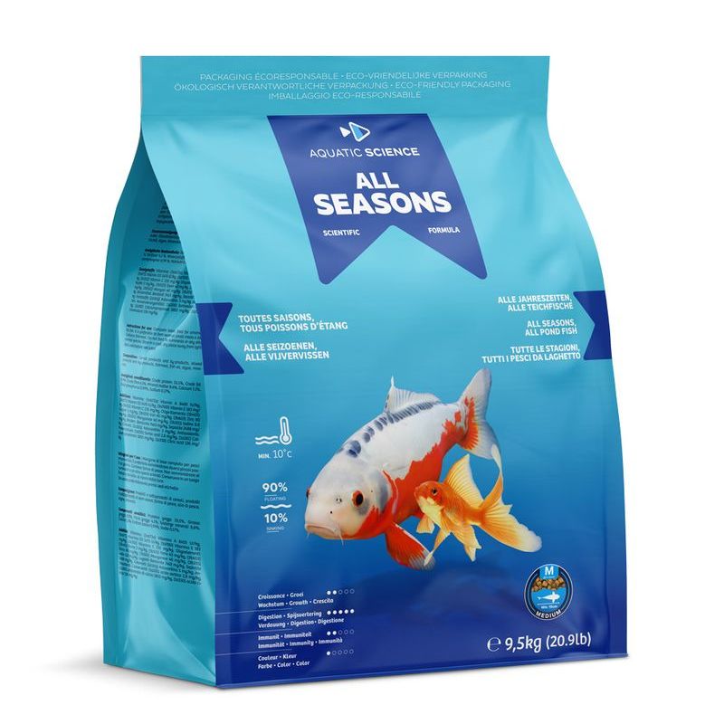 Nourriture poisson All Seasons M 9.5KG