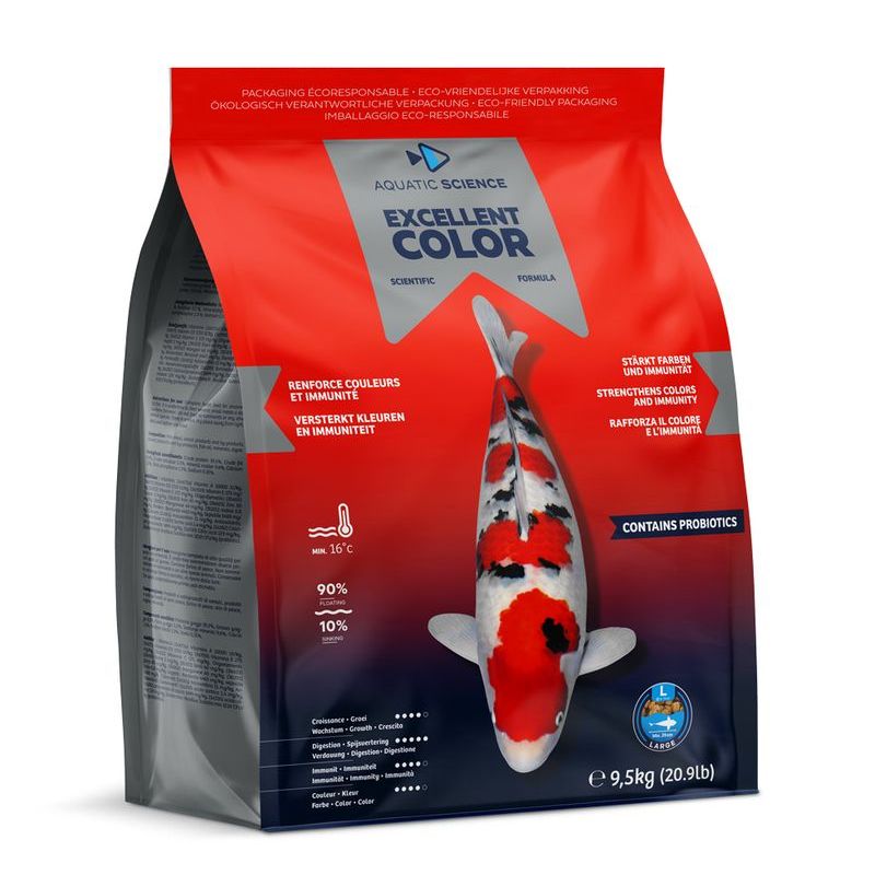 Nourriture poisson Excellent Color M 9.5KG aquatic science