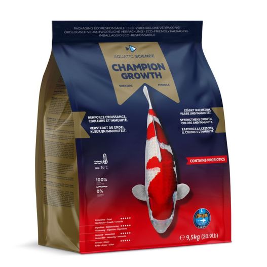 Nourriture poisson Champion Growth L 9.5KG aquatic science
