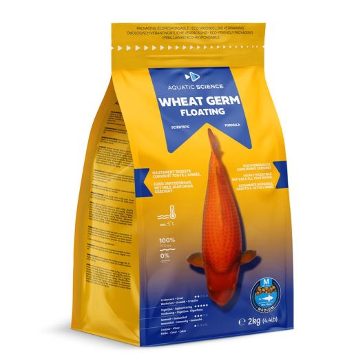 Nourriture poisson Wheat Germ Floating M 2KG aquatic science
