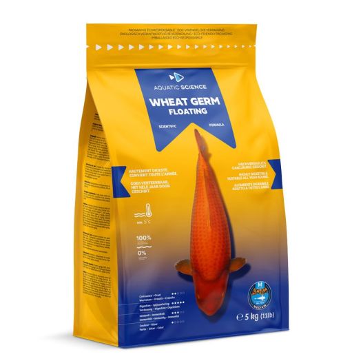 Nourriture poisson Wheat Germ Floating M 5KG aquatic science