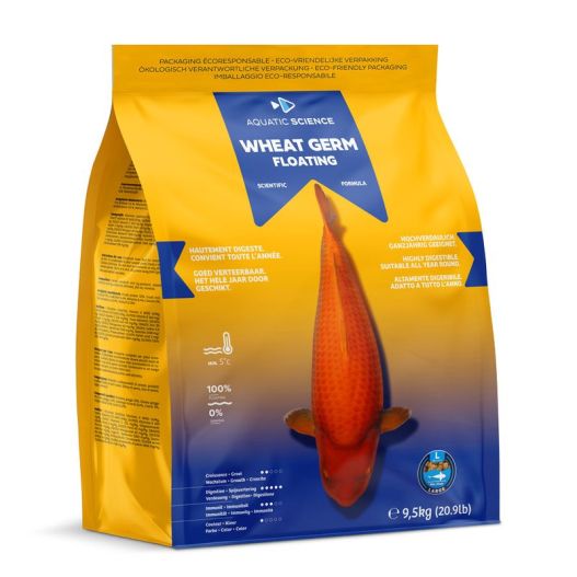 Nourriture poisson Wheat Germ Floating L 9.5KG aquatic science