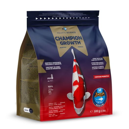 Nourriture poisson Champion Growth M 0.5kg aquatic science