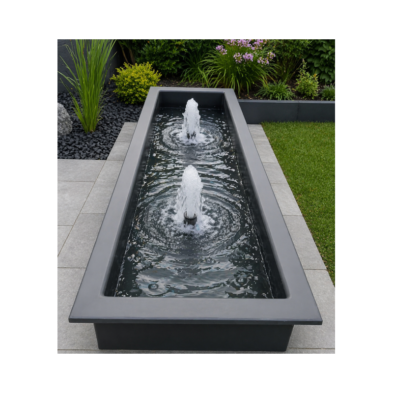 Bassin Rectangulaire 225x60x35 cm 300L