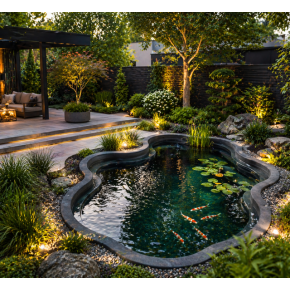 réalisation Bassin de jardin Préformé Expert 3600L
