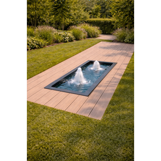 Bassin Rectangulaire 225x60x35 cm 300L