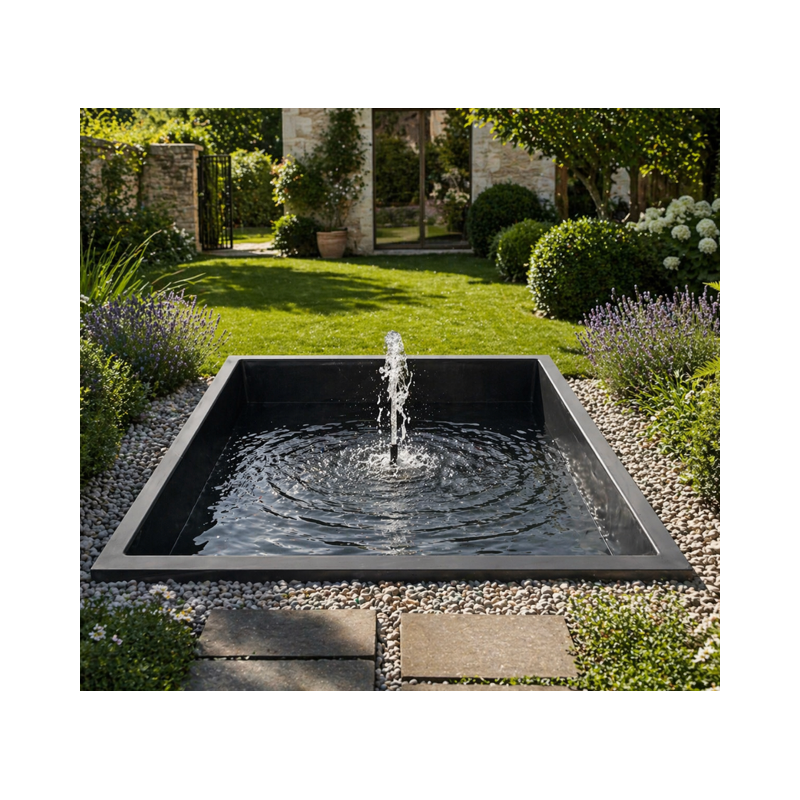 bassin 220x220 avec jet d'eau