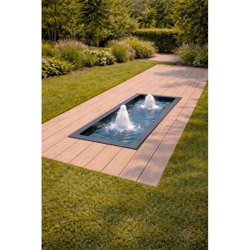 Bassin Rectangulaire 140x100x60cm 840L