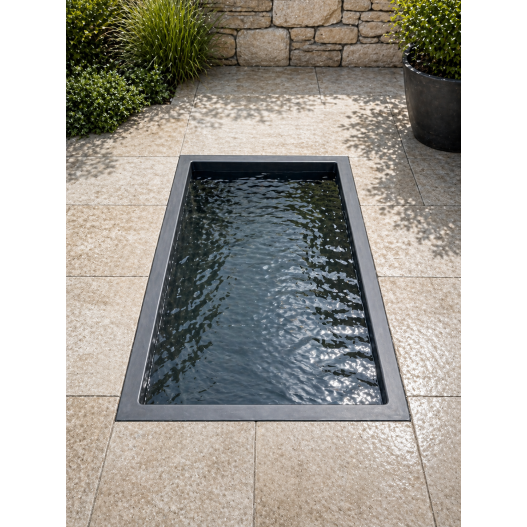 Bassin Rectangulaire 120x80x60cm 450L