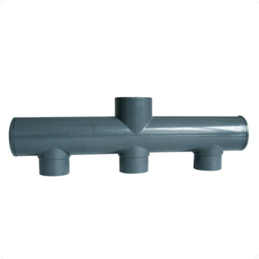 Collecteur PVC pression 3 entrées/1 sortie