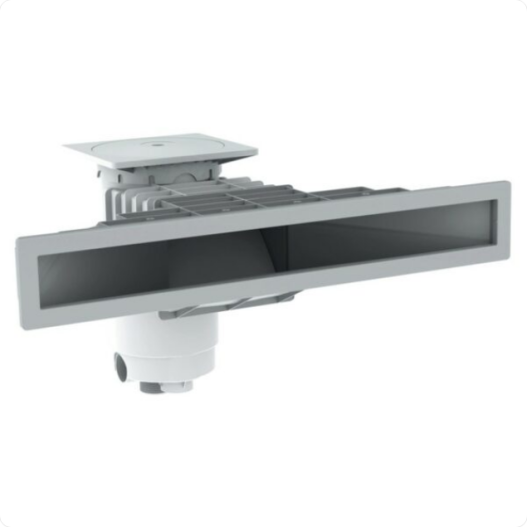 Skimmer extra plat A800 Design gris pour piscine béton/liner
