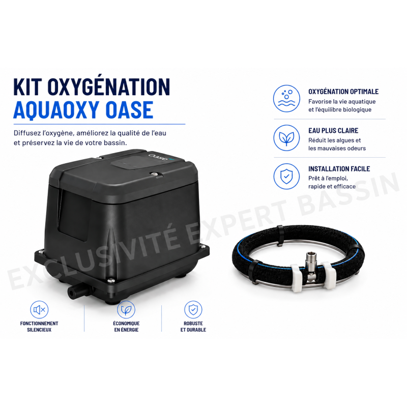 Pompe à air AquaOxy 2500 Oase Oxygénation flexible